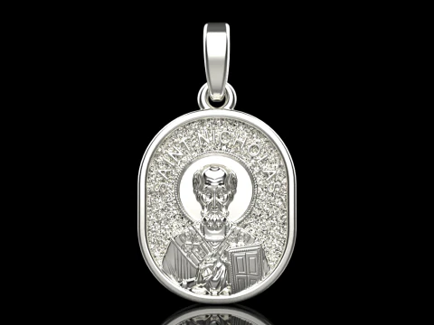 St Nicholas pendant model 994 3D Print Model