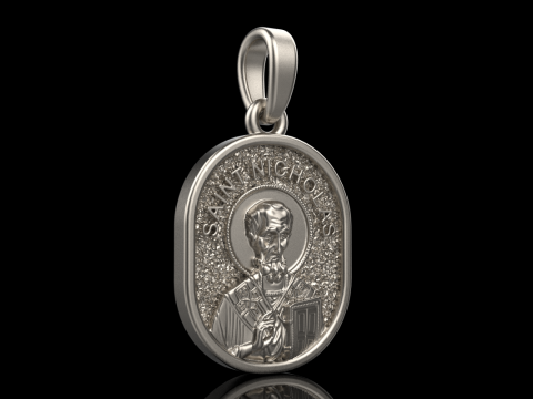 St Nicholas pendant model 994 Modelo de Impressão 3D