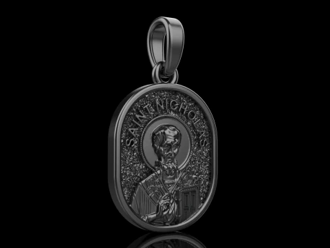 St Nicholas pendant model 994 3D Print Model