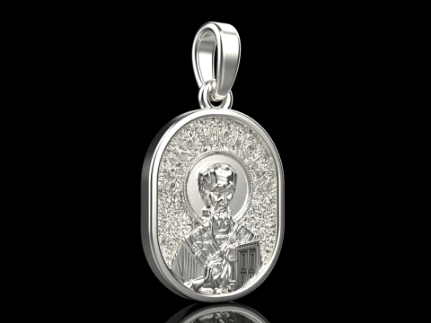 St Nicholas pendant model 994 Modelo de Impressão 3D