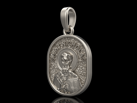 St Nicholas pendant model 994 Modelo de Impressão 3D