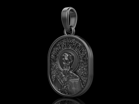St Nicholas pendant model 994 3D Print Model