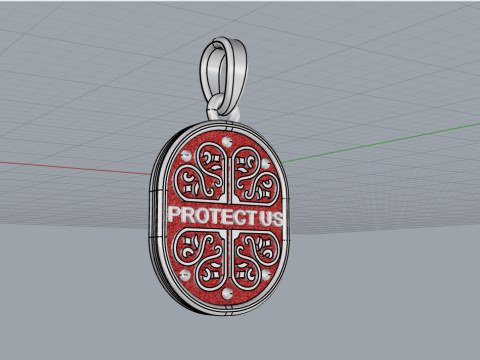 St Nicholas pendant model 994 Modelo de Impressão 3D
