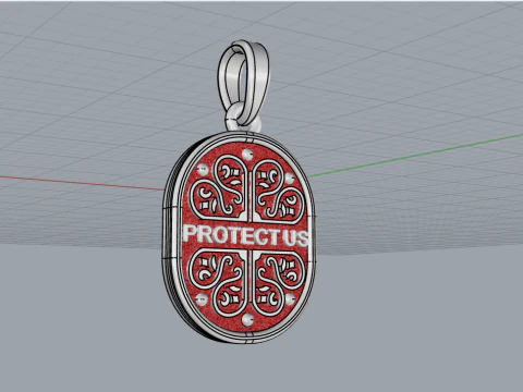 St Nicholas pendant model 994 3D Print Model