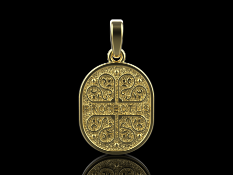 Saint Mary pendant model 993 3D Принт Модель