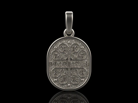 Saint Mary pendant model 993 3D Print Model
