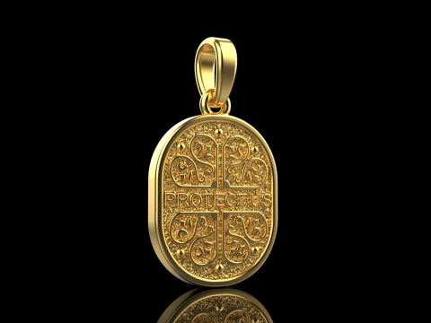 Saint Mary pendant model 993 3D Принт Модель