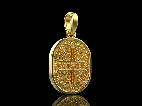 Saint Mary pendant model 993 3D Print Model