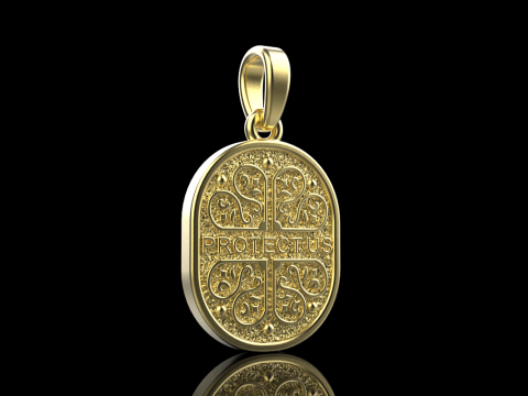 Saint Mary pendant model 993 3D Принт Модель