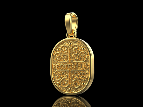 Saint Mary pendant model 993 3D Принт Модель