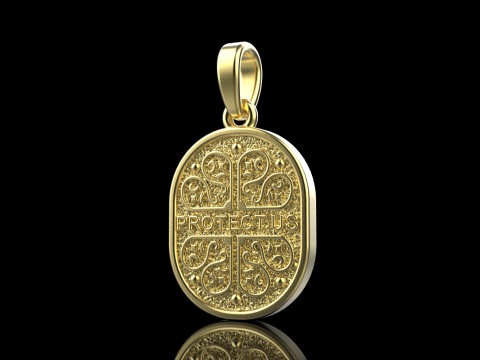 Saint Mary pendant model 993 3D Принт Модель