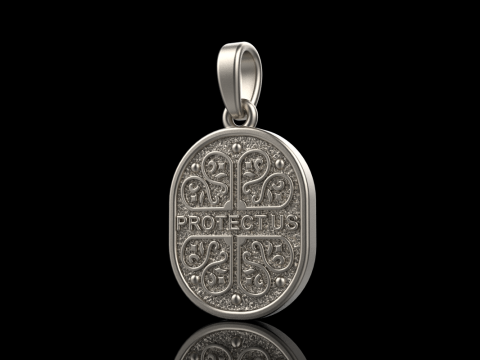 Saint Mary pendant model 993 3D Принт Модель