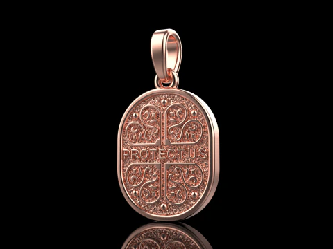 Saint Mary pendant model 993 3D Print Model