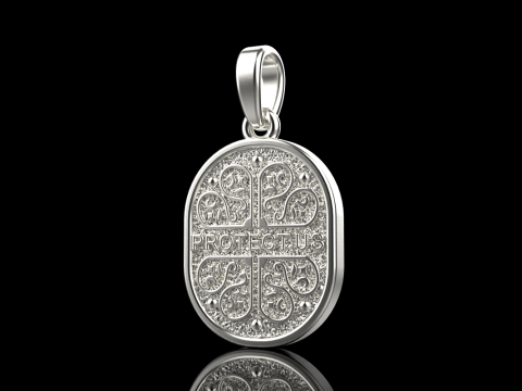 Saint Mary pendant model 993 3D Принт Модель