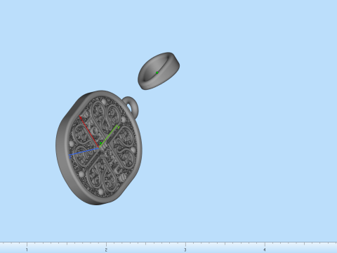 Saint Mary pendant model 993 3D Принт Модель