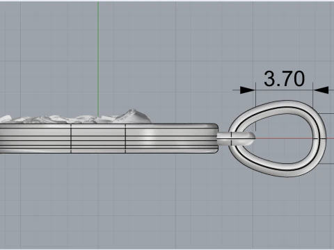 Saint Mary pendant model 993 3D Print Model