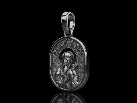 Saint Mary pendant model 993 3D Print Model