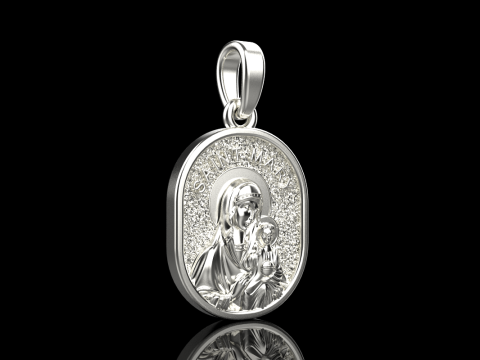 Saint Mary pendant model 993 3D Принт Модель