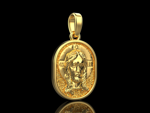 Jesus pendant model 992 3D Print Model