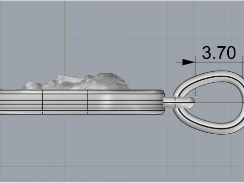 Jesus pendant model 992 3D Print Model