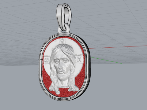 Jesus pendant model 992 3D-printmodel