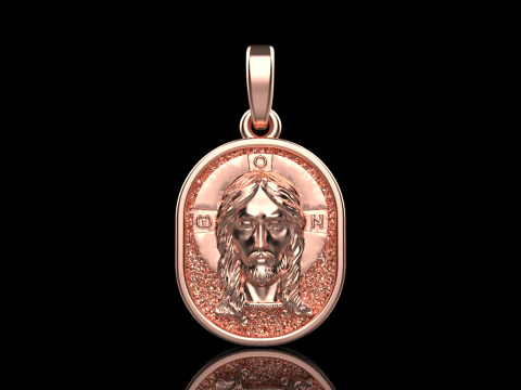 Jesus pendant model 992 3D Print Model