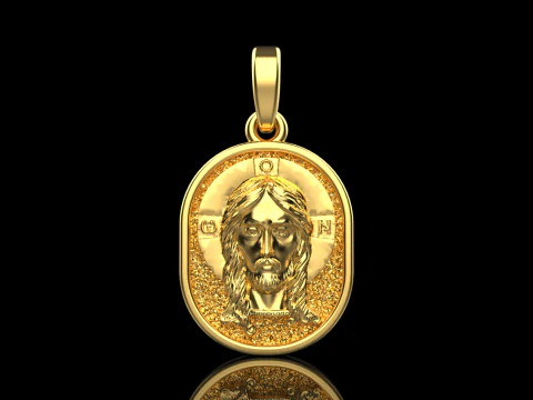 Jesus pendant model 992 3D Print Model