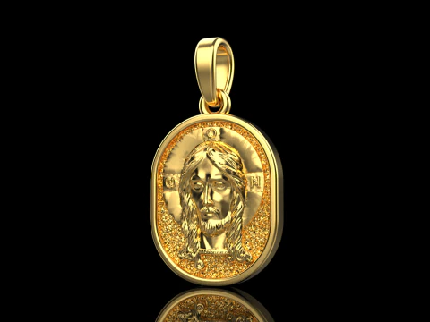 Jesus pendant model 992 3D Print Model
