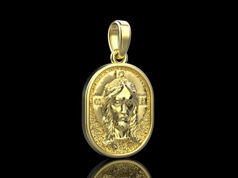 Jesus pendant model 992 3D Print Model