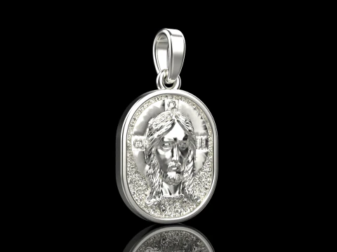 Jesus pendant model 992 3D Print Model