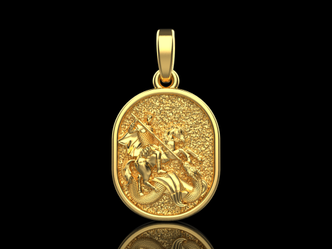 St George the Victory pendant model 991 3D Print Model