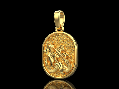 St George the Victory pendant model 991 3D Baskı Modeli
