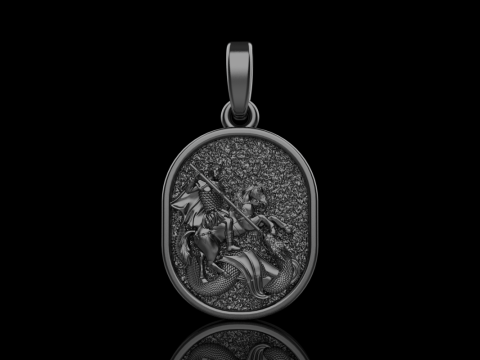 St George the Victory pendant model 991 3D Baskı Modeli