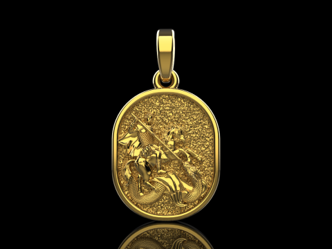 St George the Victory pendant model 991 3D Baskı Modeli