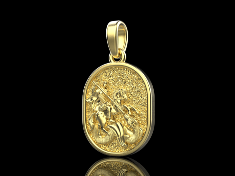 St George the Victory pendant model 991 3D Baskı Modeli