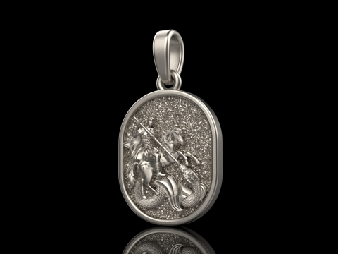 St George the Victory pendant model 991 3D Baskı Modeli