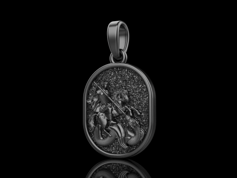 St George the Victory pendant model 991 3D Baskı Modeli
