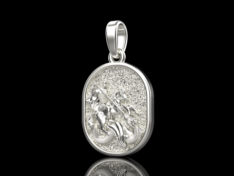 St George the Victory pendant model 991 3D Baskı Modeli