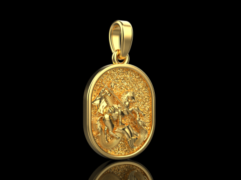 St George the Victory pendant model 991 3D Baskı Modeli