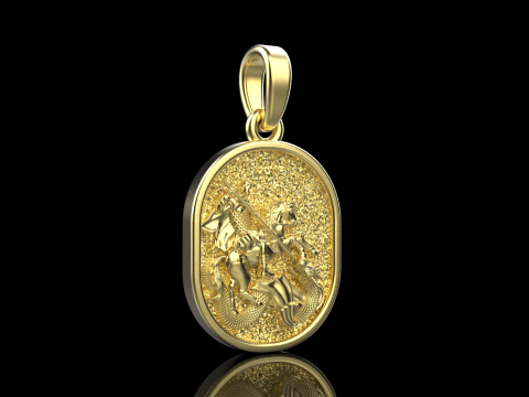 St George the Victory pendant model 991 3D Baskı Modeli