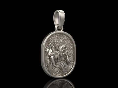 St George the Victory pendant model 991 3D Baskı Modeli