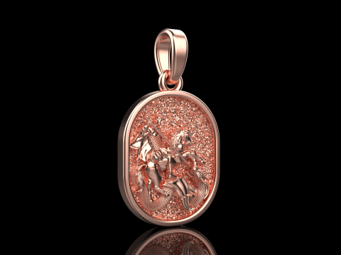 St George the Victory pendant model 991 3D Baskı Modeli