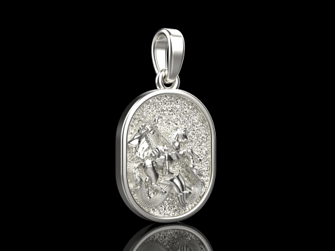 St George the Victory pendant model 991 3D Baskı Modeli
