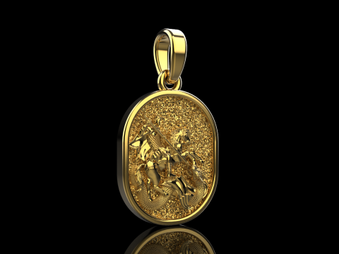 St George the Victory pendant model 991 3D Baskı Modeli