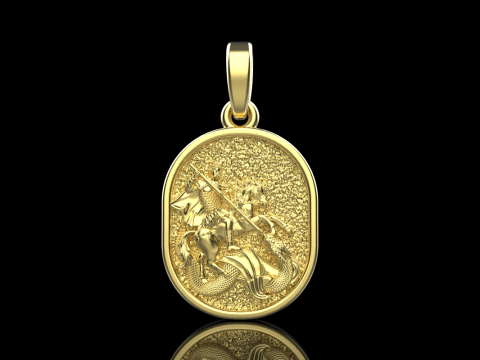 St George the Victory pendant model 991 3D Baskı Modeli