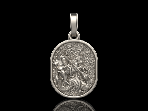 St George the Victory pendant model 991 3D Baskı Modeli