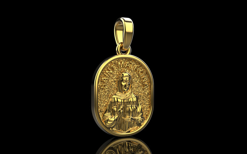 St Matrona pendant model 990 3D Принт Модель .c4d .max .obj .3ds .fbx .stl .blend