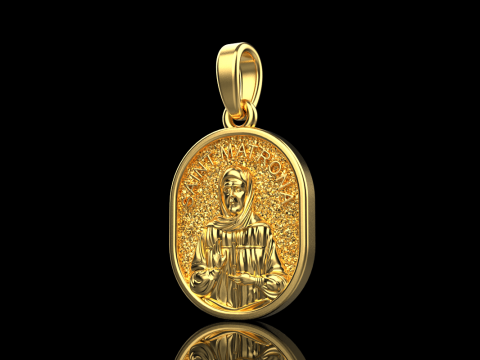 St Matrona pendant model 990 3D Принт Модель