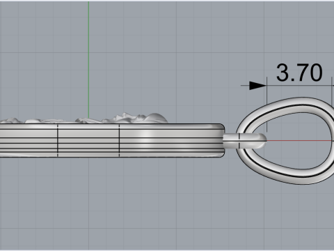 St Matrona pendant model 990 3D Принт Модель