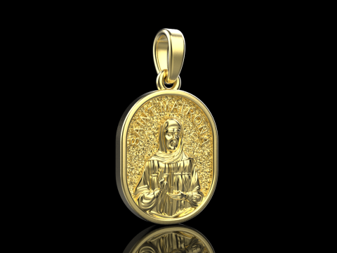 St Matrona pendant model 990 3D Принт Модель